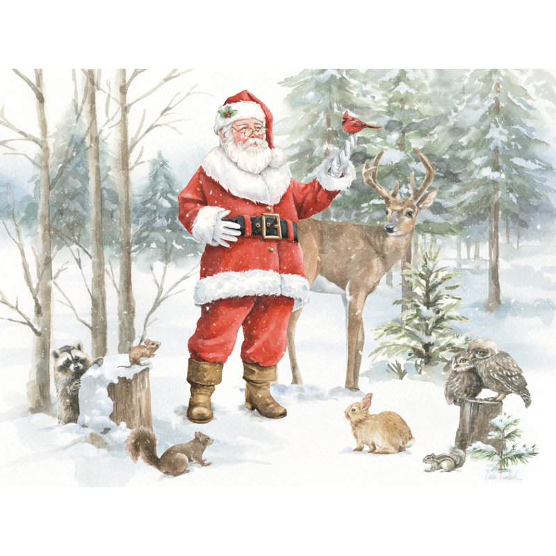 «Woodland Santa I» par Leslie Trimbach, H 36 po x l 48 po