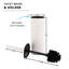 Porte-brosse de toilette en métal Evideco Mel-98898088