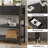 3-Tier Console Table With Charging Station & 3 Fabric Drawers,43.3'' Entryway Table With Storage Drawers And Open Shelves, Narrow Sofa Table With USB Ports And Outlets, Adjustable Feet, And Modern Design For Hallways, Living Rooms, And Small Spaces-1022265187