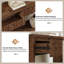 Console à 2 niveaux avec tiroirs Aust 47,36 po Aust, canapé en bois pour le salon, l'entrée, le couloir-509126939