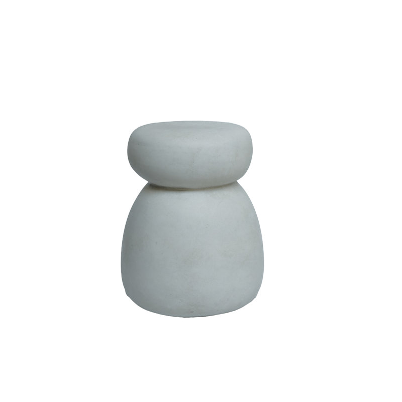 Table de bout à tambour Didmarton, Blanc