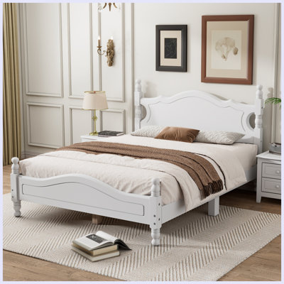 Modern Wood Platform Bed Frame with Wooden Slat Support -  Alcott HillÂ®, A69195EE76DA4FF291F0BFB000E54631