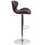 Tabouret de bar réglable en vinyle Guajardo-33309686