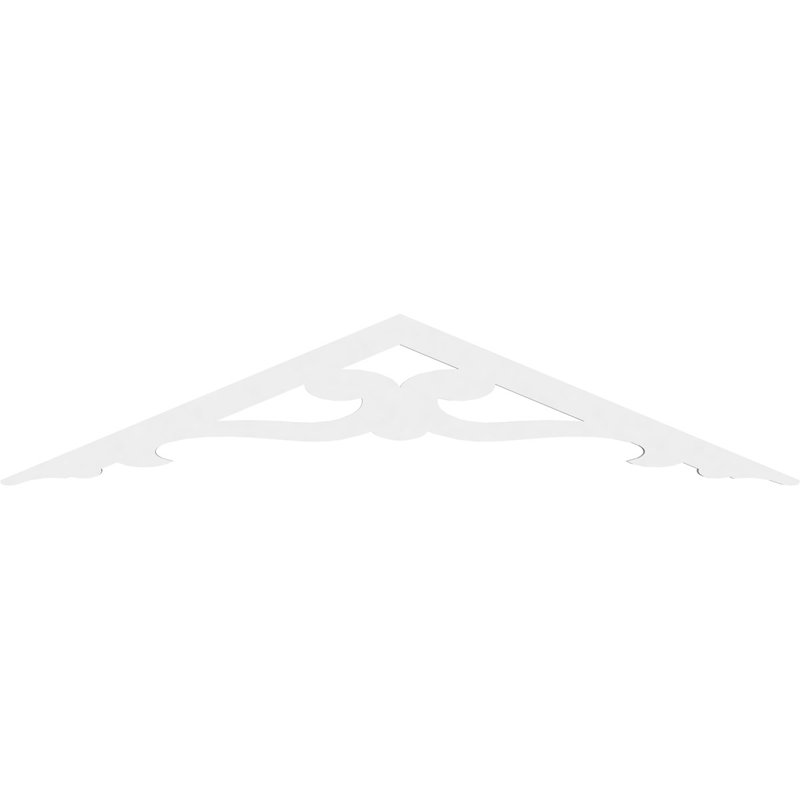 Pignon en PVC de qualité architecturale Brontes, H 15 po x l 60 po x P 1 po, 5 / 12
