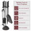Henrietta Iron Fireplace Tool Set
