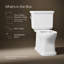 Toilette allongée deux pièces avec siphon à jupe Claude by Studio McGee, 1,28 gallon par pouce carré-128974107-128974108