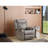 Sleek Gray Padded Arm Recliner-1974066636-1974066634