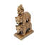 Figurine ours en résine et écureuil totem