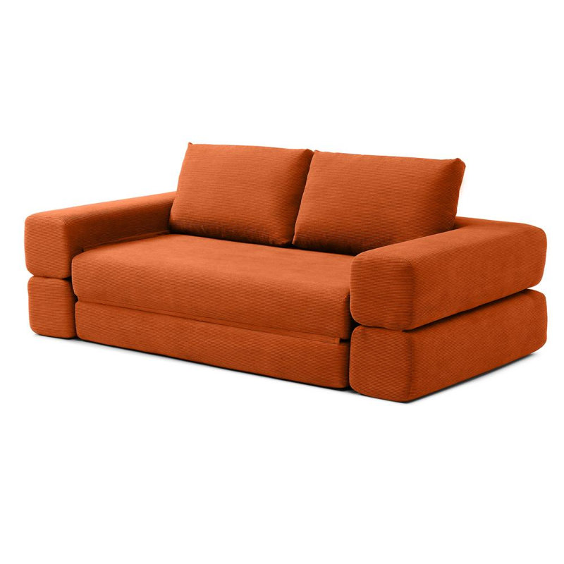 Élégant canapé à usages multiples, Orange