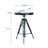 21.6 " Extendable Pine Round Solid Wood Top with Steel Base Dining Table