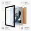 Profile in Light Modern - Framed Print-1823540406-1823540404