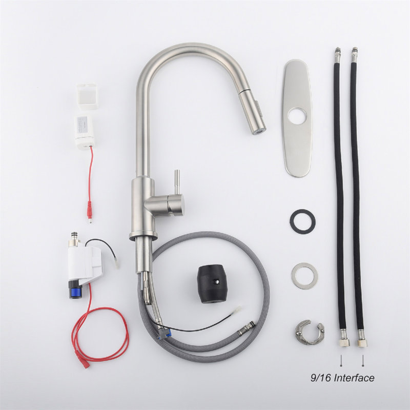 Touch Kitchen Faucet with Pull Down Sprayer, Brushed Nickel