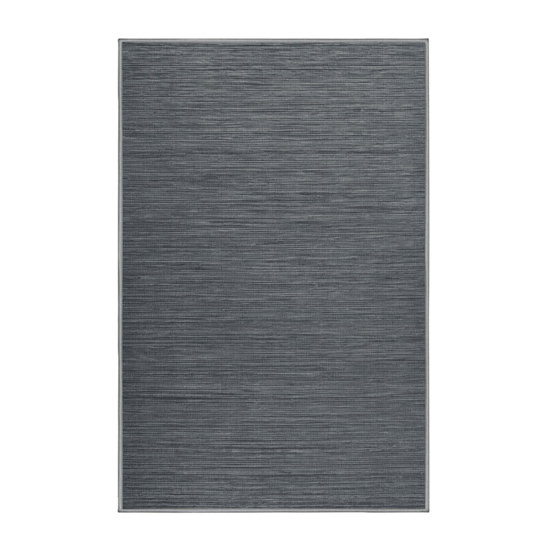 Machine Washable Solid Gray Area Rug, Rectangle 2' x 3'