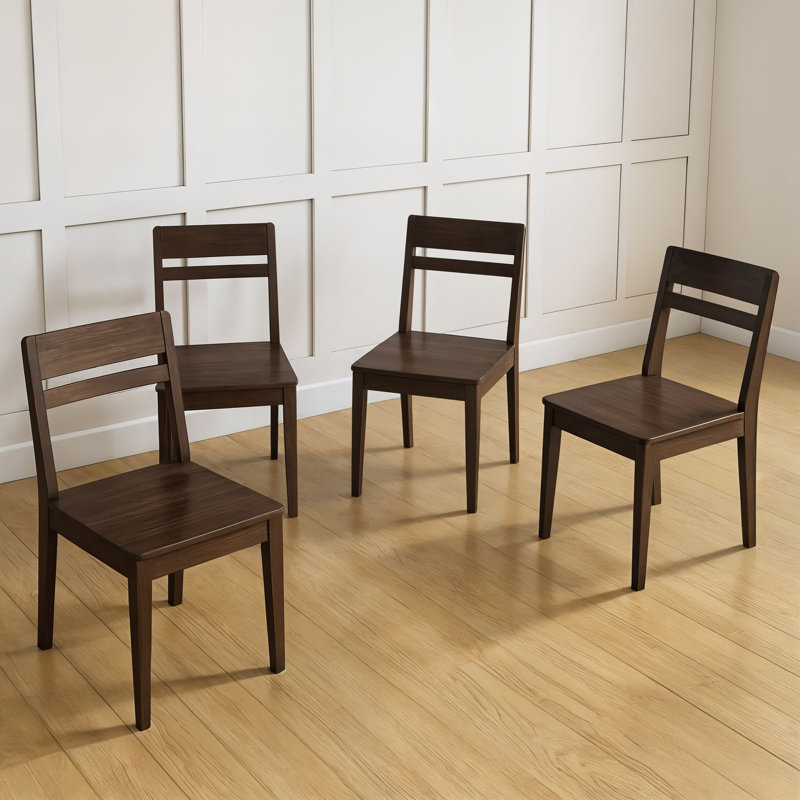 Chaise de salle à manger Crew (paquet de 4), noyer, Noyer, 4
