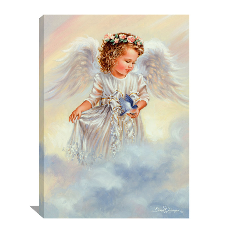 Art mural sur toile Gentle Guardian, H 24 po x l 18 po x P 0,75 po
