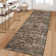 Vintage Floral Machine Washable Rug with Non-Slip Backing, Distressed Low Pile Indoor Mat, Foldable Traditional Accent Rug for Living Room, Bedroom