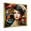 Cubisme Mulitcolor, femme, création II - cubisme, art mural-546325201-546325204