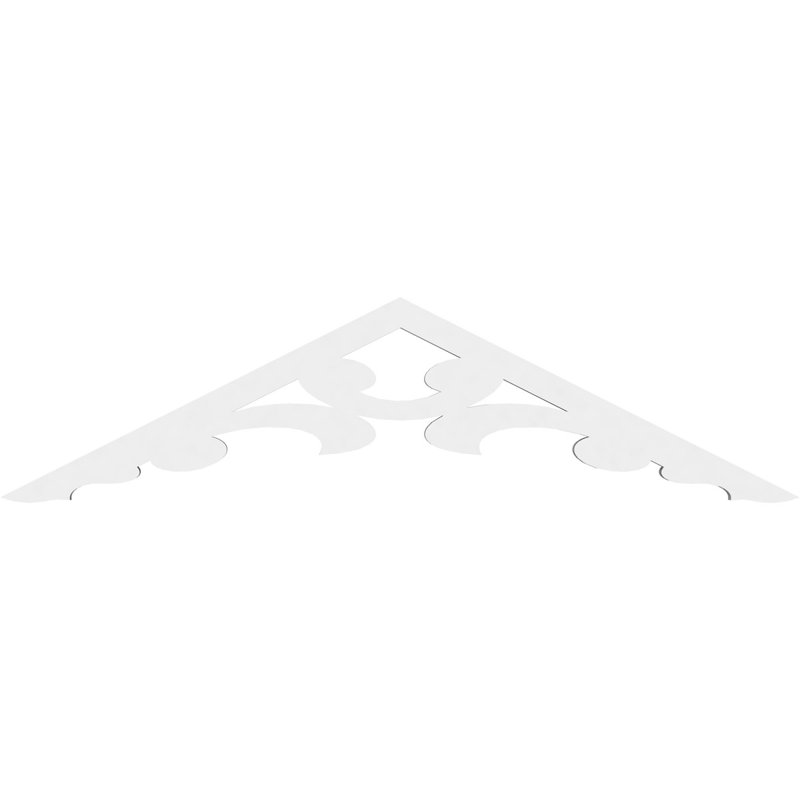 Gable en PVC de qualité architecturale Vienna, 36 po x 9 po x 1 po, 6 / 12, Plastique