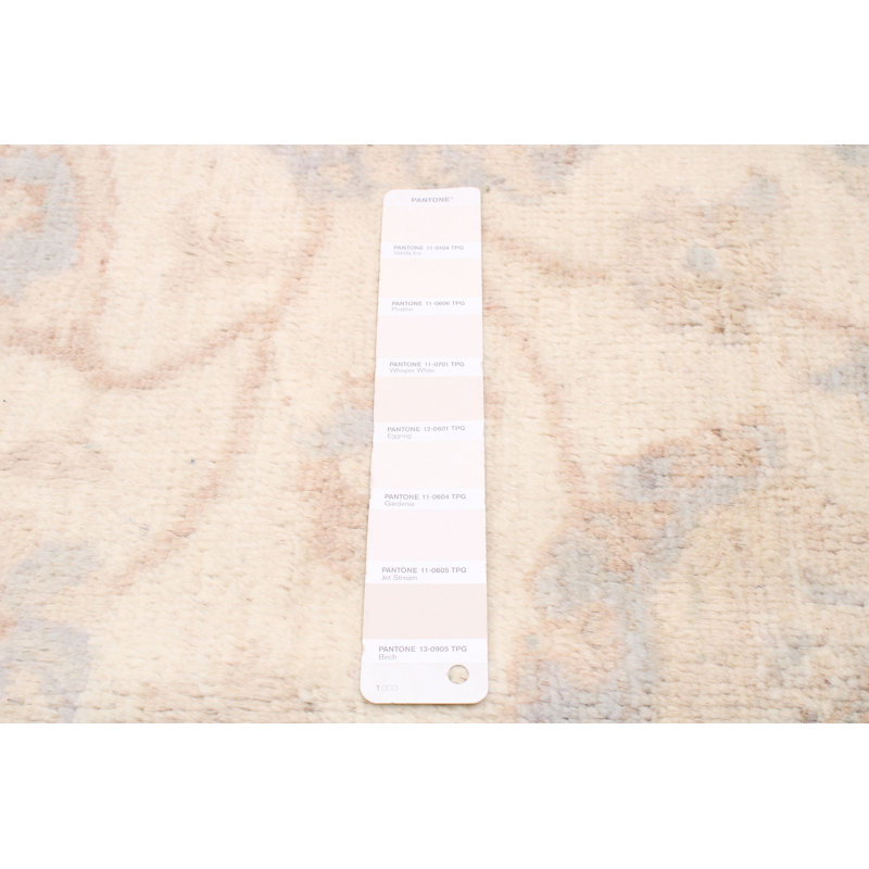 Tapis oriental en laine crème / bleu clair Kielmeyer