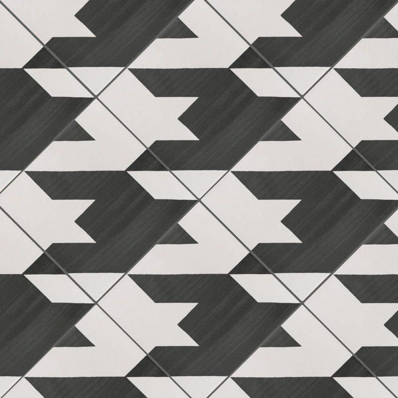 Caprice Series Tweed 8" x 8" Porcelain Patterned Wall & Floor Tile