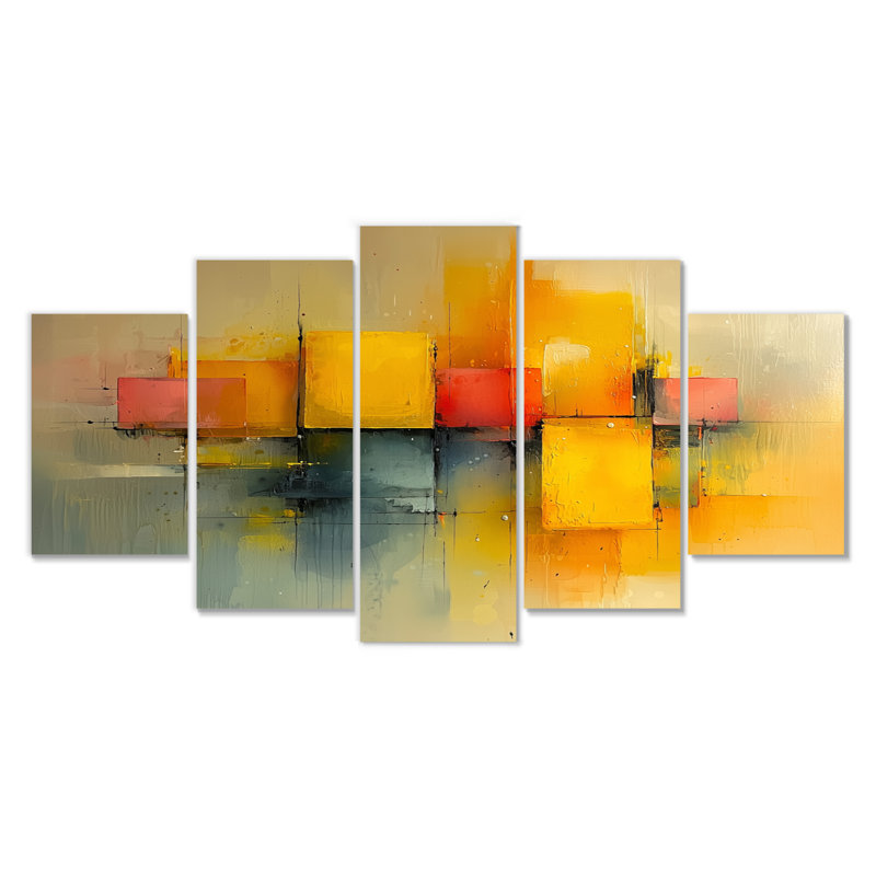 «Geometric Pulse Optic Ar V» - Art mural Pulse - Art moderne sur toile, diamant