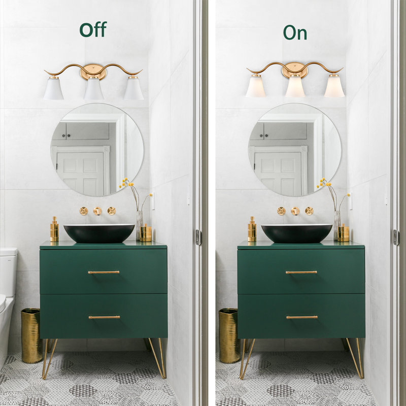 Katron 3 - Light Dimmable Vanity Light, Brass