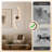 Battery Operated LED Wall Sconces with Remote Control, Stepless Colors 3000K-6000K/  Dimmable/ Memory/ Timer/ Night-Light, 39 In, 2-Pack-129238561