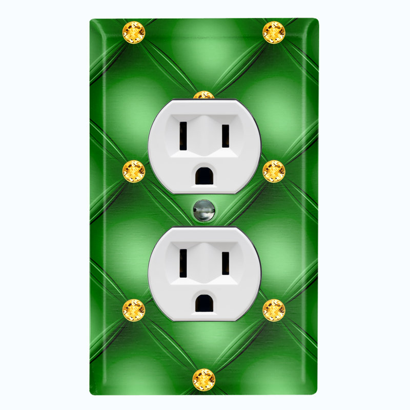 Patterned 1 - Gang Toggle Light Switch Standard Wall Plate