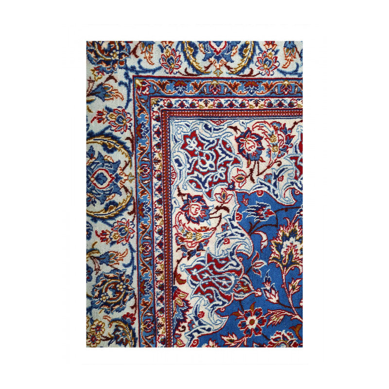 Fine Hand knotted Persian Isfahan 6'8"x9'6"