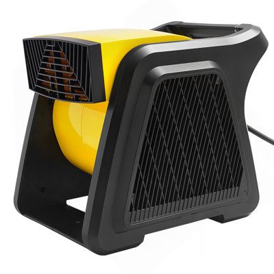 Ventilateur pivotant utilitaire, souffleur de plancher à haute vitesse de 600 pi³ / min pour sécher, refroidir, ventiler, évacuer l'air, souffleur d'air à angle de soufflage à 300 °, ventilateur de tapis portatif pour la maison, l'atelier