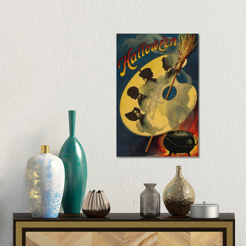Halloween, l'art noir, 1912 - reproduction d'art sur toile tendue, Toile tendue, Ne s’applique pas, H 18 po x l 12 po