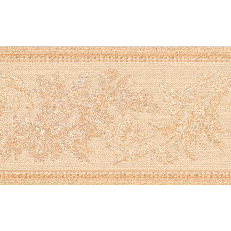 Bordure de papier peint damassé L 15 pi x l 6 po Knupp Flowers on Vine