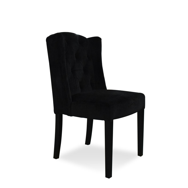 Velvet Upholstered Side Chair