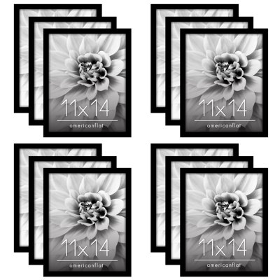 Americanflat Picture Frame - Set of 12 - Polished Plexiglass - Engineered Wood