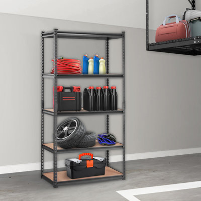 Mariapaula Steel Height -Adjustable Shelving Unit