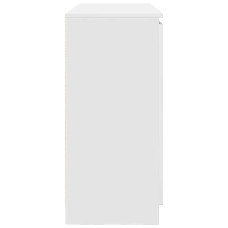 Sideboard With Drawers 100.5X35x76 Cm Engineered Wood, White