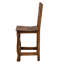 Tabouret de bar avec siège en bois et étoile sculptée-2136289046-2136289045