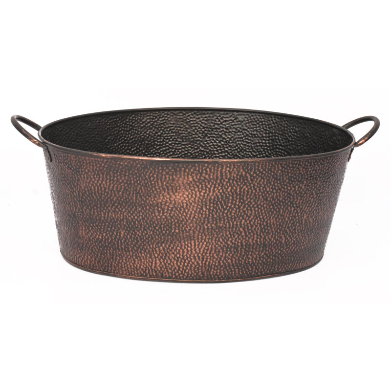 Oval Small Hammered Beverage Tub Lrge