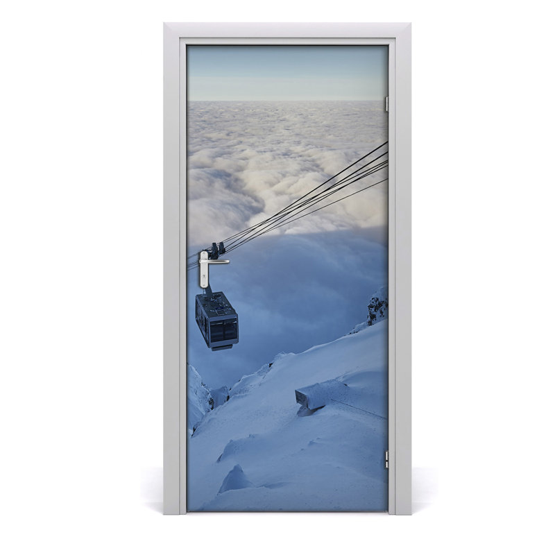 Roller Coaster Door Decal, 205cm H x 95cm W