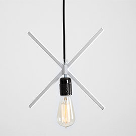 1 - Light White Unique/Statement Pendant, White