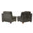 Modular - 2pc Gray Chenille, Wood Frame Chair Supportive