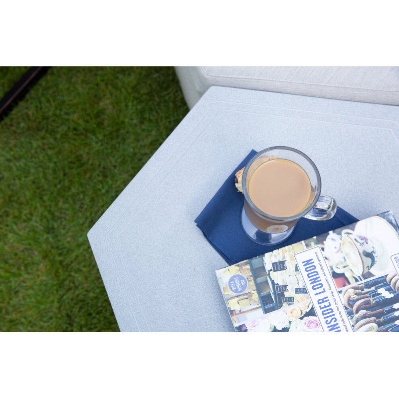 Paxton Outdoor Side Table, Gray