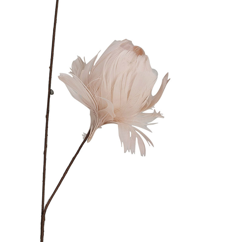 Tige de fleur en plumes biologiques