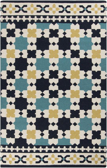 Donley Wool Geometric Indoor Rug, Rectangle 3'6" x 5'6"