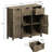 Adjustable Shelf Cabinet For Bathroom And Bedroom - Gray Storage Cabinets With Easy Installation Home Use-409642935