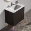 Meuble-lavabo moderne avec lavabo, options autoportantes et murales