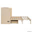 Lit escamotable avec tiroir et un ensemble de prises et de ports USB, design moderne-107507899-107507902