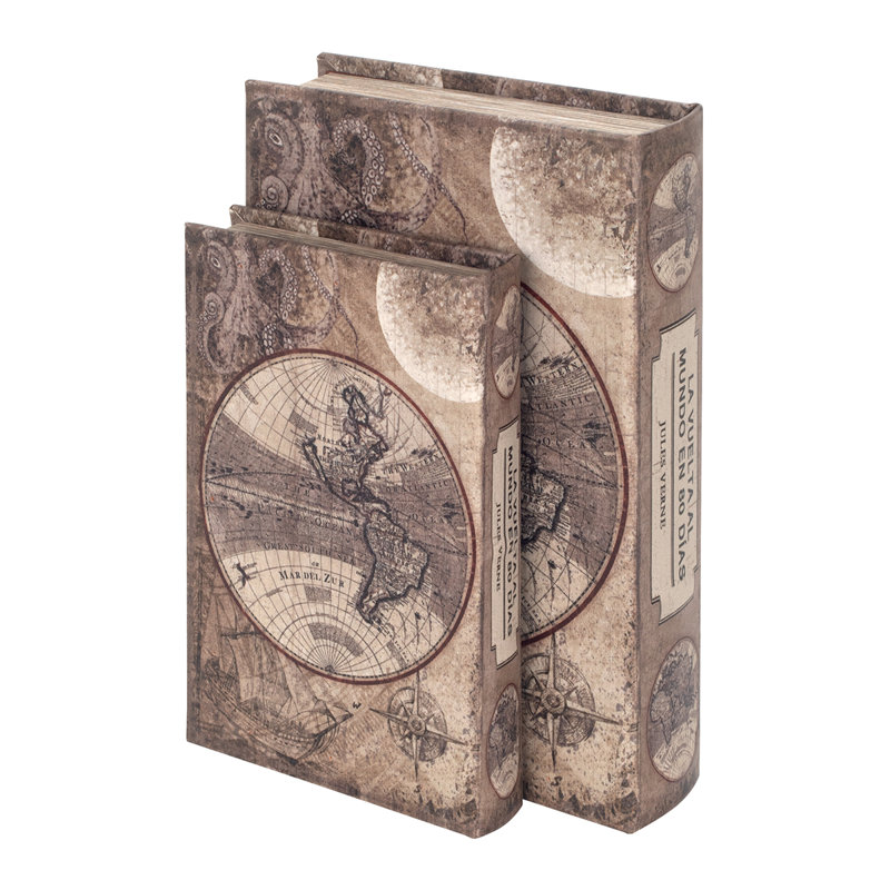 Chachere 2 Piece Medium Density Fiberboard (MDF) Decorative Box Set