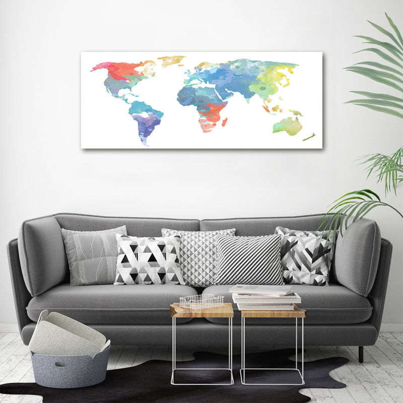 World Map - Wrapped Canvas Print