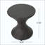 Table d'appoint d'extérieur en osier Hourgla